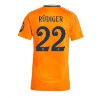 Real Madrid Antonio Rudiger #22 Koszulka Wyjazdowa damskie 2024-25 Krótki Rękaw